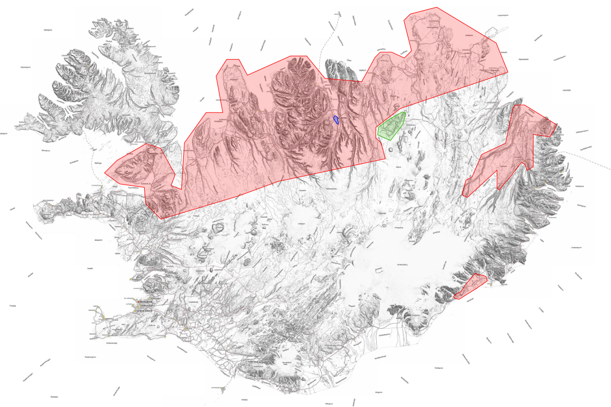 Áhrifasvæði rafmagnstruflunar 2. október 2024